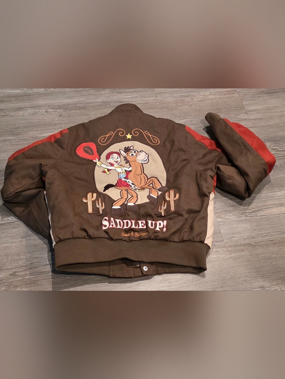 Disney Pixar Toy Story Jessie Kid's Cropped Racing Jacket - BoxLunch Exclusive - Picture 4 of 5